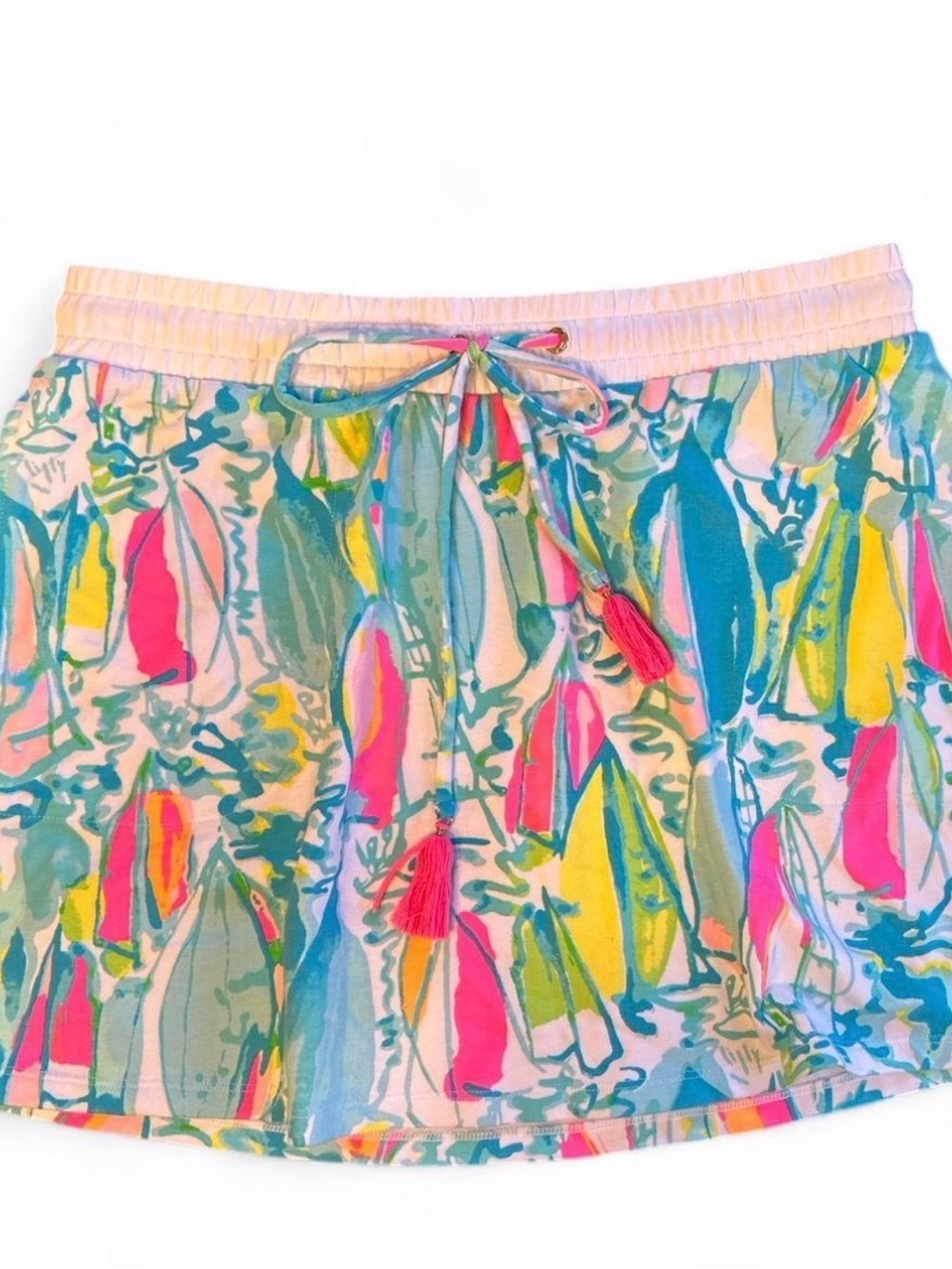 Lilly Pulitzer Zia Skirt Tropical Beach and Bae Colorful Size Medium Womens